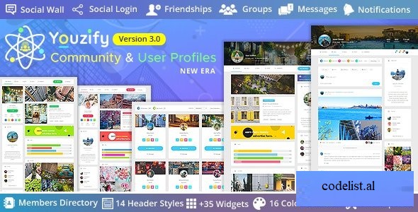 Youzify (formerly Youzer) v3.4.6 – BuddyPress Community & WordPress User Profile Plugin